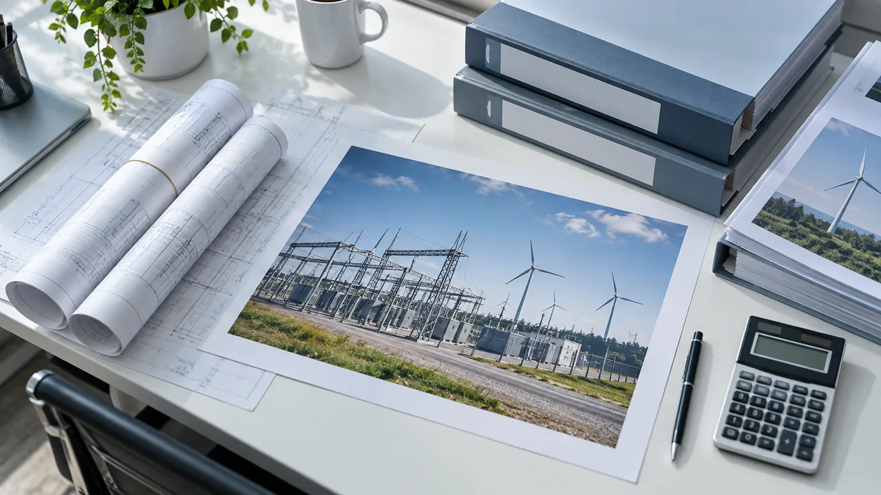 Engineering plans, technical reports and a calculator for project review
